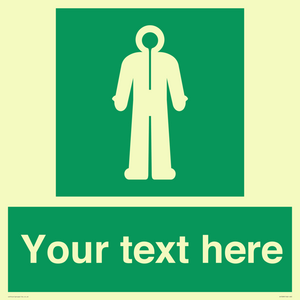 Custom sign safe condition Survival clothing